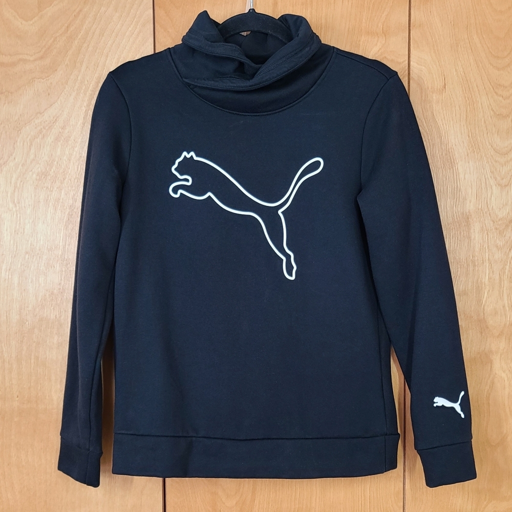 Puma sweatshirt convertible neck black
